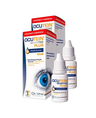  Ocutein Sensitive Plus Nawilżające Krople do oczu, 2 x 15 ml - Apteka internetowa Melissa  