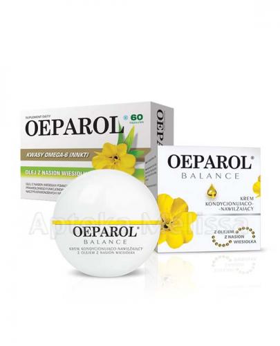  OEPAROL BALANCE Krem kondycjonująco-nawilżający z olejem z nasion wiesiołka - 50 ml + OEPAROL - 60 kaps. - Apteka internetowa Melissa  