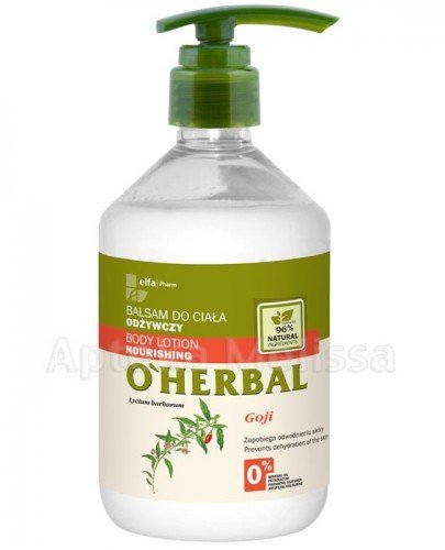  O'HERBAL Balsam odżywczy do ciała z ekstraktem goji - 500 ml - Apteka internetowa Melissa  