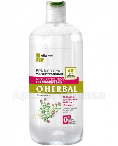  O`HERBAL Płyn micelarny do cery wrażliwej z ekstraktem z tymianku - 500 ml - Apteka internetowa Melissa  