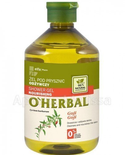 O`HERBAL Żel odżywczy pod prysznic z ekstraktem goji - 500 ml - Apteka internetowa Melissa