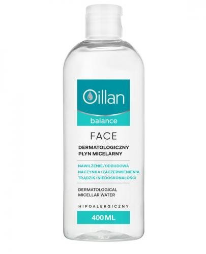  OILLAN BALANCE FACE Dermatologiczny płyn micelarny, 400 ml - Apteka internetowa Melissa  