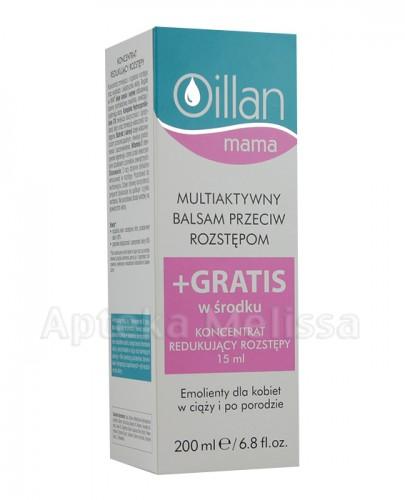 OILLAN MAMA Multiaktywny balsam przeciw rozstępom - 200 ml + Koncentrat redukujący rozstępy - 15 ml GRATIS - Apteka internetowa Melissa