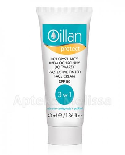  OILLAN PROTECT Koloryzujący krem ochronny do twarzy SPF 50  - 40 ml  - Apteka internetowa Melissa  