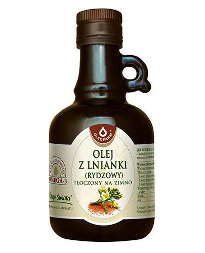 Olej z lnianki tłoczony na zimno - 250 ml - Apteka internetowa Melissa