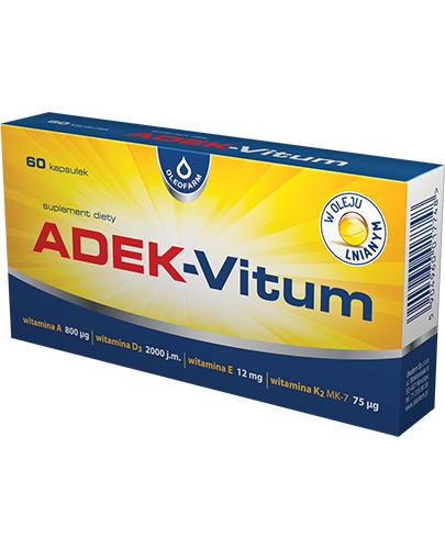  Oleofarm Adek - Vitum, 60 kaps., cena, opinie, składniki - Apteka internetowa Melissa  