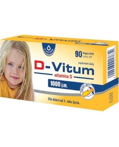  OLEOFARM D-Vitum witamina D 1000 j.m, 90 kapsułek - Apteka internetowa Melissa  