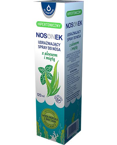  Oleofarm Nosonek Hipertoniczny Spray udrażniający do nosa z aloesem i miętą, 120 ml, cena, opinie, właściwości - Apteka internetowa Melissa  