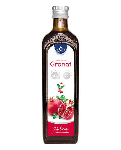  Oleofarm Sok Granat z witaminą C, 490 ml, cena, opinie, wskazania - Apteka internetowa Melissa  