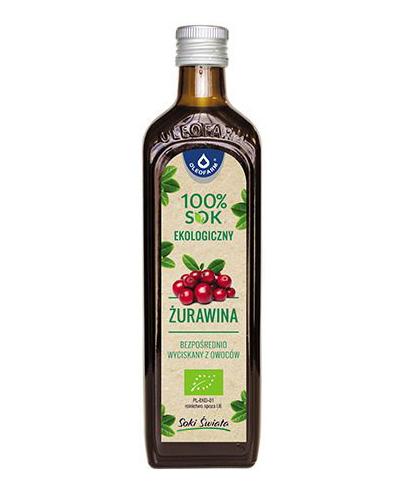 OLEOFARM Żurawina 100% Sok ekologiczny, 490 ml