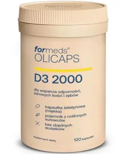Olicaps Witamina D3 2000 - 120 kaps. Na mocne kości - cena, opinie, stosowanie - Apteka internetowa Melissa