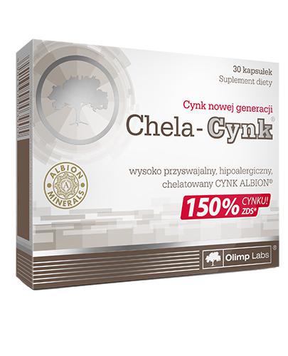 
                                                                          OLIMP CHELA CYNK 75 mg - 30 kaps. - cena, opinie, składniki - Drogeria Melissa                                              