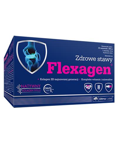 OLIMP FLEXAGEN Kolagen rozpuszczalny o smaku maliny - 30 sasz. - cena, opinie, wskazania - Drogeria Melissa