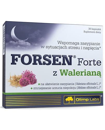  Olimp Labs Forsen Forte z Walerianą - Na Sen - 30 kaps. - cena, opinie, dawkowanie - Apteka internetowa Melissa  