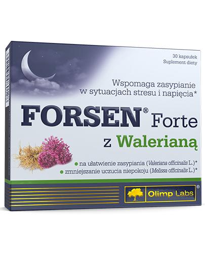 Olimp Labs Forsen Forte z Walerianą - Na Sen - 30 kaps. - cena, opinie, dawkowanie - Apteka internetowa Melissa