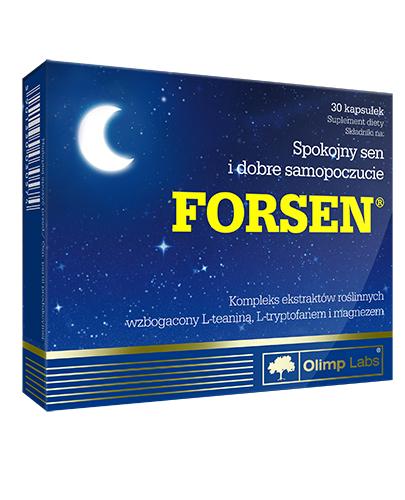 OLIMP FORSEN Ułatwiający zasypianie - 30 kaps. - Apteka internetowa Melissa