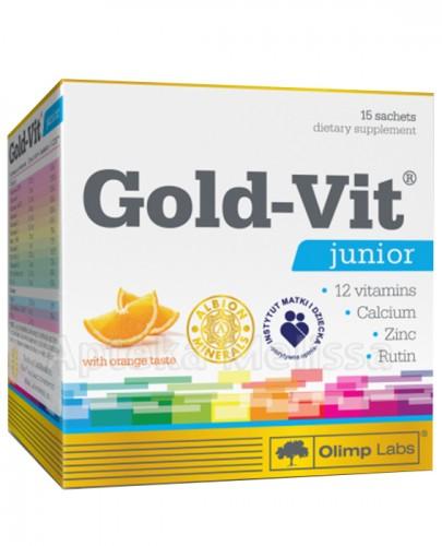 OLIMP GOLD-VIT JUNIOR Smak pomarańczowy - 15 sasz. - Apteka internetowa Melissa
