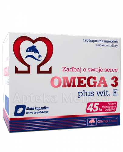 OLIMP OMEGA 3 + Witamina E 500 mg - 120 kaps. - Apteka internetowa Melissa