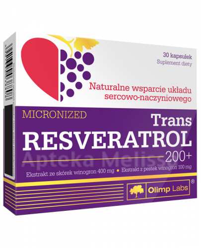 OLIMP TRANS RESVERATROL 200 MIKRONIZOWANY - 30 kaps. - Apteka internetowa Melissa