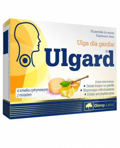 OLIMP ULGARD O smaku cytrynowym z miodem - 16 past. - Apteka internetowa Melissa