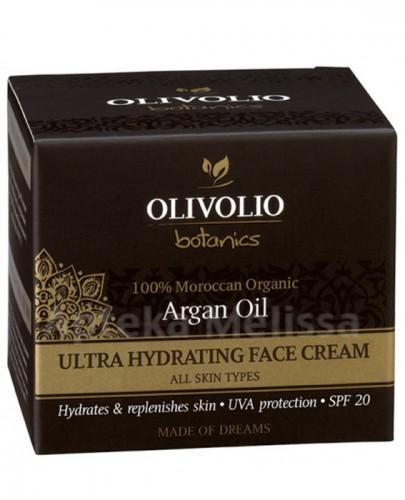  OLIVOLIO ARGAN OIL Intensywnie nawilżający krem do twarzy z olejem arganowym SPF20 - 50 ml - Apteka internetowa Melissa  