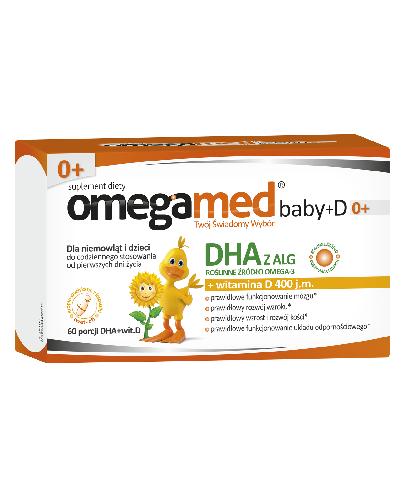 OMEGAMED Baby DHA + Wit D Dla niemowląt i dzieci -...