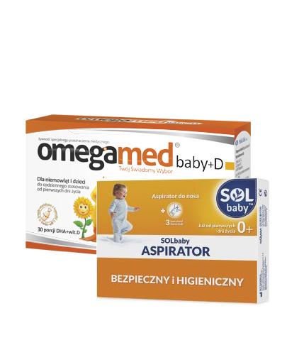 Omegamed Baby Dha Z Alg Wit D Dla Niemowląt I Dzieci 30 Kaps Solbaby Aspirator Do Nosa 1 Szt