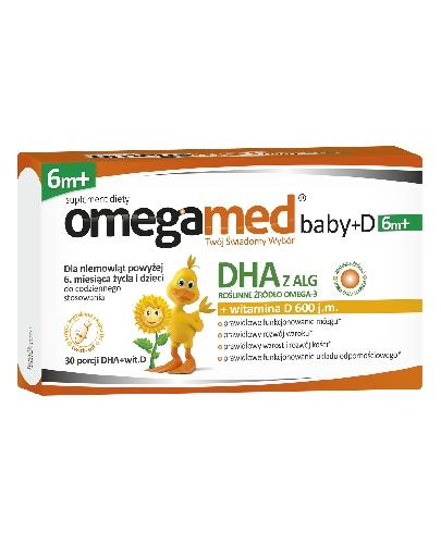 OMEGAMED Baby DHA z alg + Wit D Dla niemowląt i dzieci 6m+ - rozwój dziecka - 30 kaps. cena, opinie, właściwości - Apteka internetowa Melissa