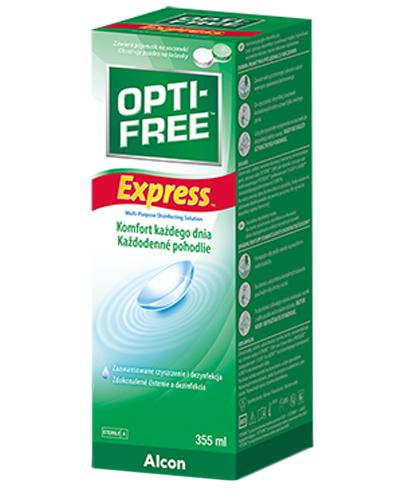  OPTI-FREE EXPRESS, Wielofunkcyjny dezynfekcyjny płyn do soczewek, 355 ml - Apteka internetowa Melissa  