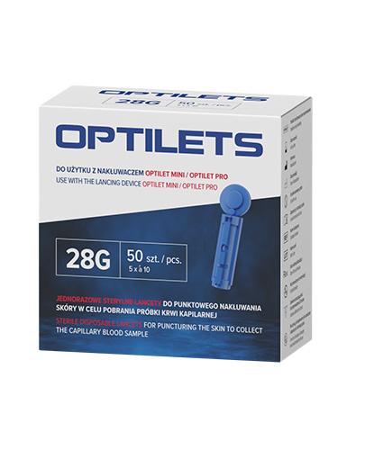  OPTILETS Lancety jednorazowe, sterylne, 50 sztuk - Apteka internetowa Melissa  