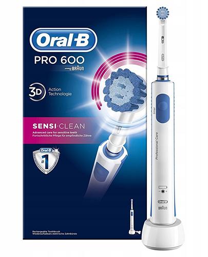 ORAL-B Akumulatorowa szczoteczka elektryczna PRO600 Sensi-Clean -1 szt. - Apteka internetowa Melissa