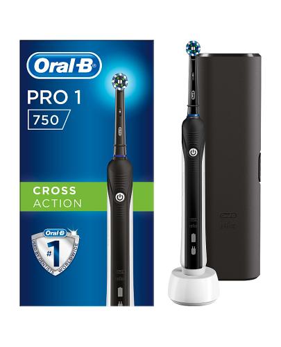 ORAL-B Akumulatorowa szczoteczka elektryczna PRO750 3D Black- 1 szt. - cena, stosowanie, opinie - Apteka internetowa Melissa