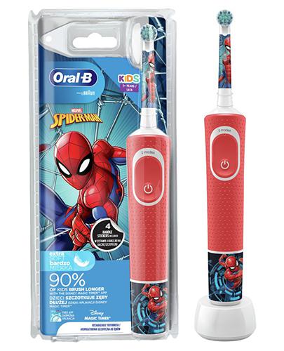  Oral-B D100 Kids Spiderman Szczoteczka elektryczna dla dzieci 3+, 1 szt. - Apteka internetowa Melissa  