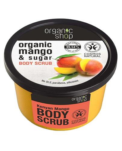  Organic Shop Naturalny rozświetlający peeling do ciała Kenyan Mango - 250 ml - cena, opinie, właściwości - Apteka internetowa Melissa  