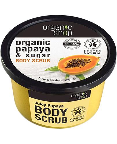  Organic Shop Peeling do ciała Soczysta papaja - 250 ml - cena, opinie, właściwości - Apteka internetowa Melissa  