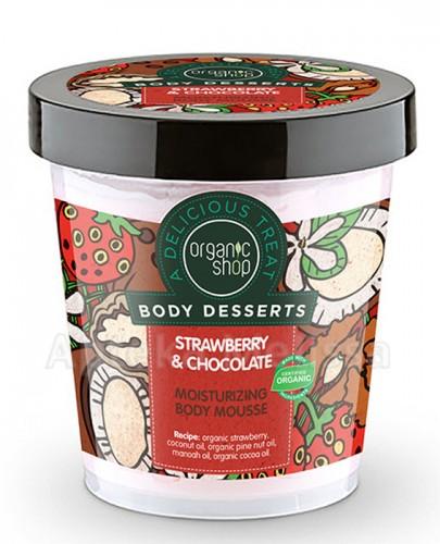 ORGANIC SHOP STRAWBERRY&CHOCOLATE Odżywczy mus do ciała - 450 ml - Apteka internetowa Melissa