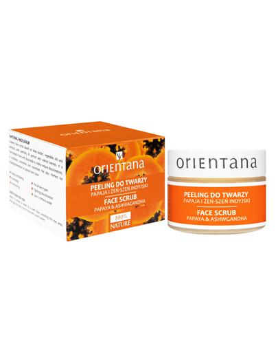 ORIENTANA Naturalny peeling kremowy do twarzy papaja i żeń-szeń indyjski - 50 g - Apteka internetowa Melissa