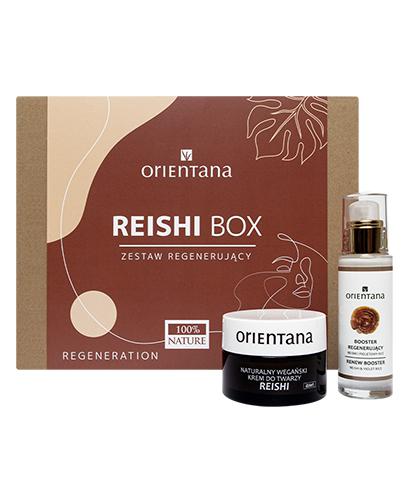  Orientana Reishi Box Zestaw Krem do twarzy, 50 ml + Booster regenerujący na noc, 30ml, cena, opinie, stosowanie - Apteka internetowa Melissa  