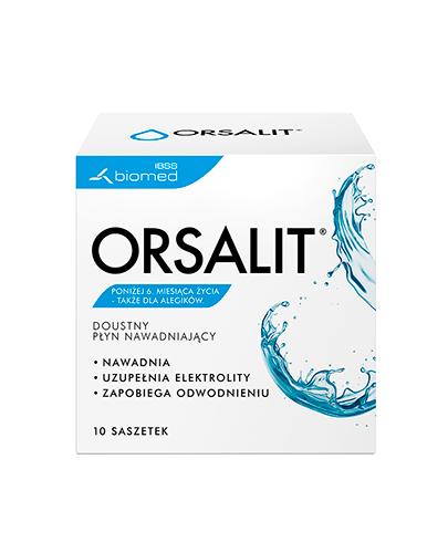 ORSALIT - 10 sasz. Płyn nawadniający - cena, opinie, wskazania