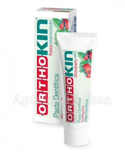 ORTHOKIN Pasta dla osób noszących aparat ortodontyczny truskawkowo-miętowa - 75 ml - Apteka internetowa Melissa  