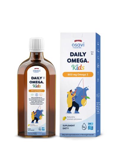 OSAVI Daily Omega Kids 800 mg Omega 3, cytrynowy, 250 ml - Apteka internetowa Melissa  
