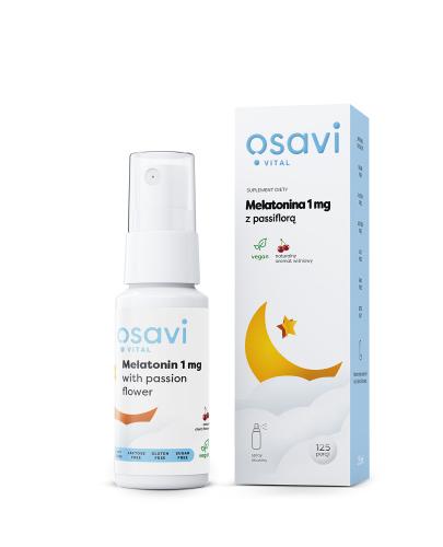  OSAVI Melatonina 1 mg z passiflorą, spray doustny, smak wiśniowy, 25 ml - Apteka internetowa Melissa  
