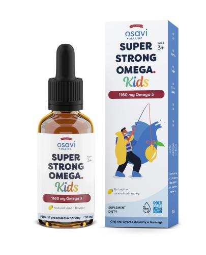 OSAVI Super Strong Omega Kids 1160 mg Omega 3, cytrynowy, 50 ml - Apteka internetowa Melissa  