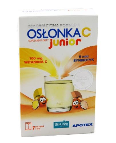 OSŁONKA C JUNIOR - 7 sasz. Wsparcie mikroflory jelitowej. Data ważności 2021.06.30 - Apteka internetowa Melissa