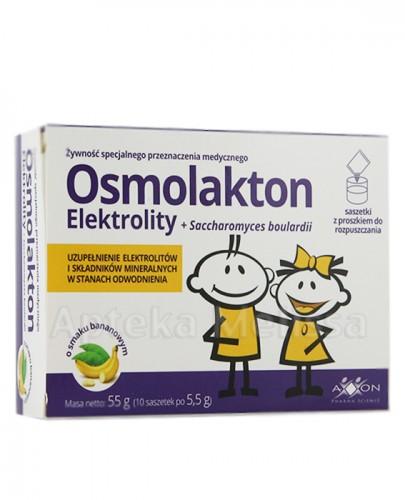  OSMOLAKTON Elektrolity o smaku bananowym - 10 sasz.  - Apteka internetowa Melissa  