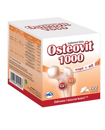 OSTEOVIT 1000, wapń na osteoporozę, 100 tabl. - Apteka internetowa Melissa