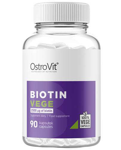  OstroVit Biotin Vege - 90 kaps. - cena, opinie, wskazania - Apteka internetowa Melissa  