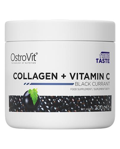  OstroVit Collagen + Vitamin C Black Currant Odżywka o smaku czarnej porzeczki - 200 g - cena, opinie, stosowanie - Apteka internetowa Melissa  