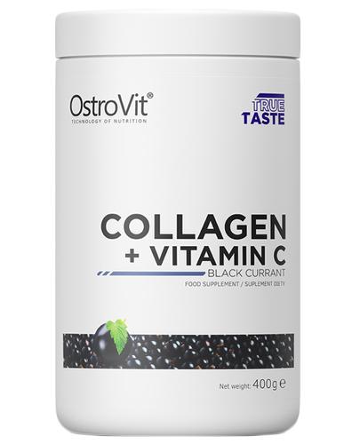 OstroVit Collagen + Vitamin C Black Currant Odżywka o smaku czarnej porzeczki - 400 g - cena, opinie, skład - Apteka internetowa Melissa