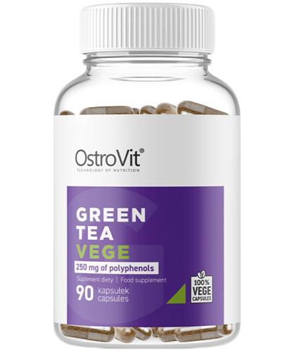  OstroVit Green Tea Vege - 90 kaps. - cena, opinie, wskazania - Apteka internetowa Melissa  